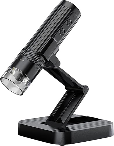 Microscopio digital, cámara plegable de microscopios de bolsillo de mano, microscopio USB de aumento 50X a 1000X para iOS, para