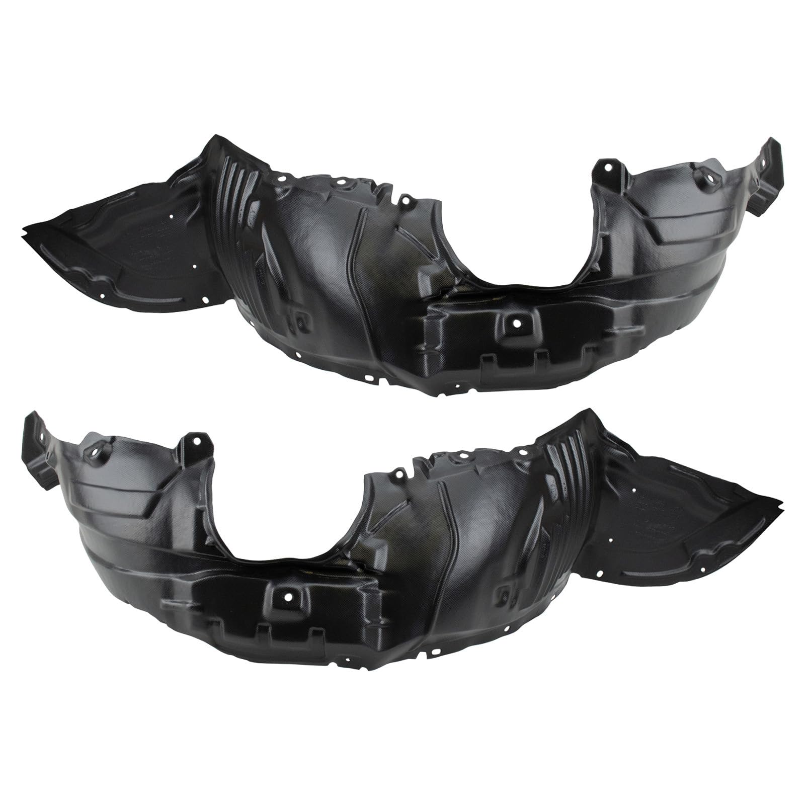 TRQ Front Driver and Passenger Side Inner Fender Liner Set