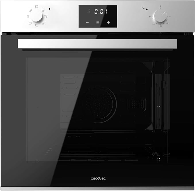 Cecotec Horno Integrable Multifunción 70L Bolero Hexa M226001 Line A. 2800W, 7 Funciones, Display, Steam Base XXL, Steam Assist, Steam EasyClean, Cooling Fan, Modo Eco, Modo Convección, Modo Grill