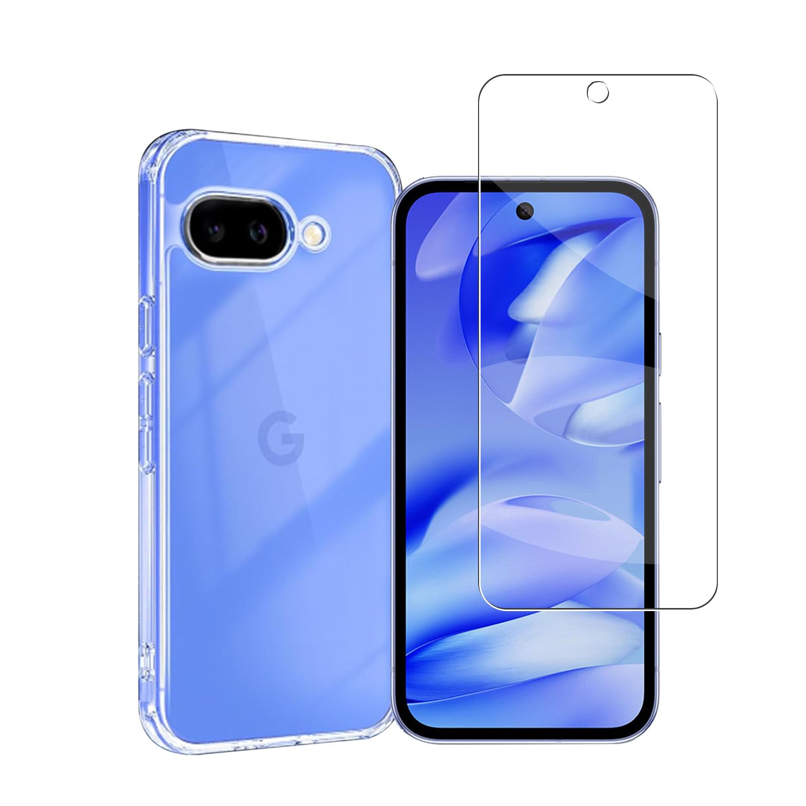 (1枚ガラスフィルム+ 1枚ケース )対応 Google Pixel 10A ケース + Pixel 10Aガラスフィルム【日本製-硬度9H】ピクセル 10Aフィルム 強化ガラス 液晶 保護フィルム 指紋認証 耐衝撃 指紋防止 自動吸着 気泡ゼロ 貼り付け簡単+ Pixel 10A クリア ケース柔軟なTPU素材・薄型・軽量・傷防止・落下防止・滑り止め