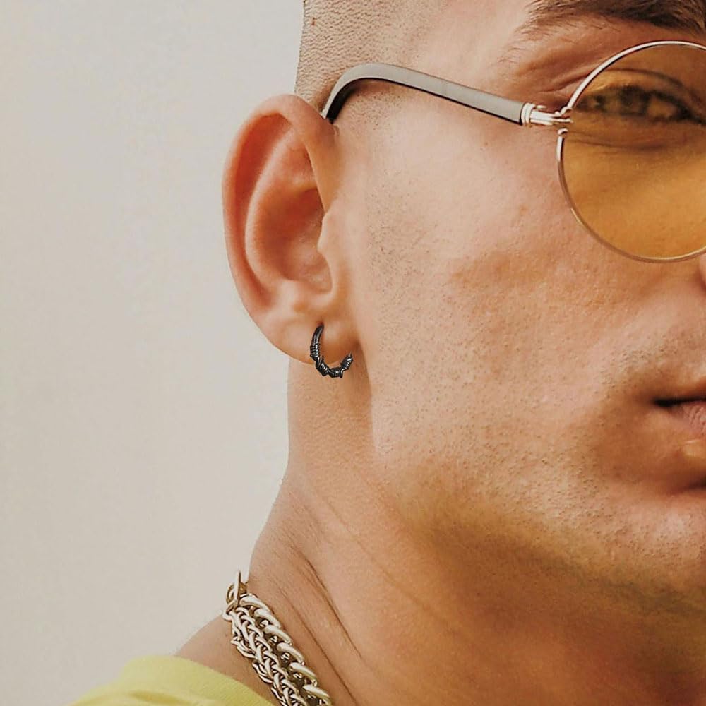 Septum rings hoops,1PCS 16G/8mm Ring Multi-Cones Surgical Stainless Steel Nose Ring Hoop Jewelry Clicker Cartilage Earring Hinged Segment Daith Piercing - Image 6