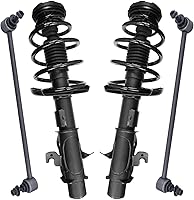 Vista 51 de Detroit Axle - Kit de puntales delanteros para Volvo C30 C70 S40 V50, 2 puntales muelle helicoidal 2 estabilizador, barra estabilizadora, enlaces