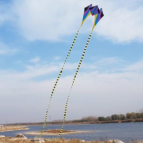 Besra - Cometa de rana con 2 colas largas al aire libre para niños y adultos