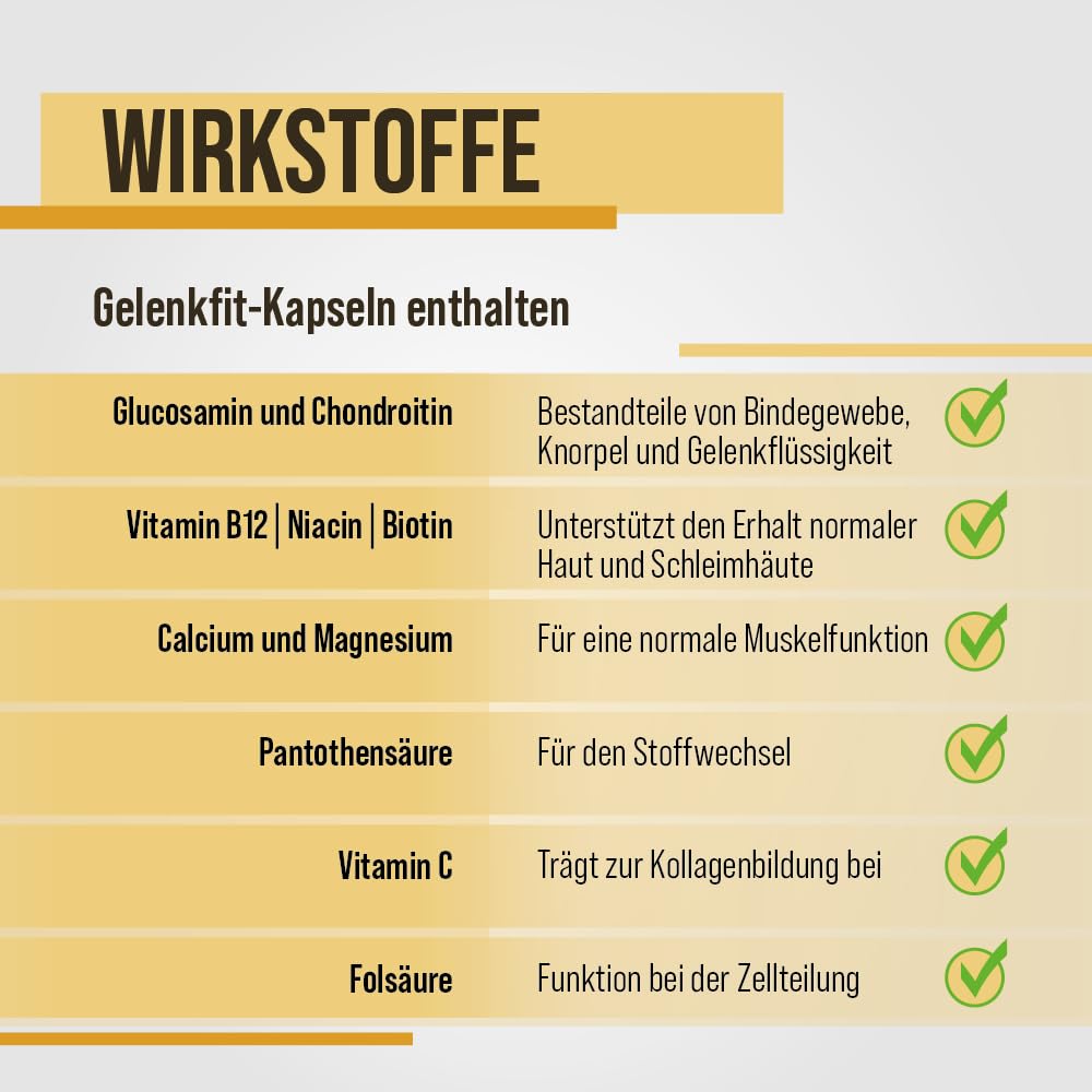 Sanct Bernhard Gelenkfit Kapseln, Kurpackung 720 Kapseln | mit Glucosamin, mit Chondroitin