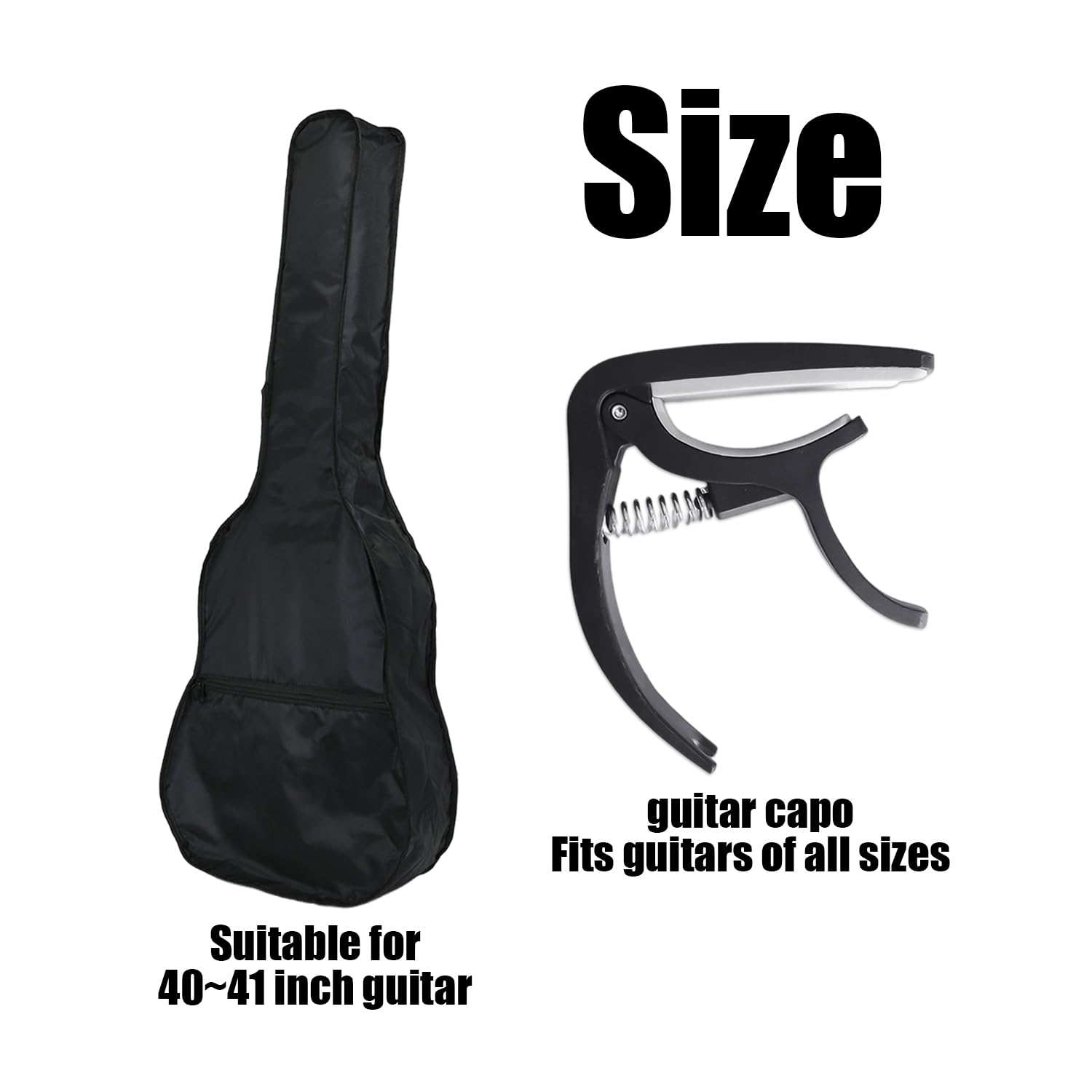 XMNIVATE 1 Piece of Acoustic Guitar Case, 1 Piece of Guitar Tuning Clip, Guitar Performance Bag, Guitar Waterproof Bag, Guitar Protection Bag - Image 2