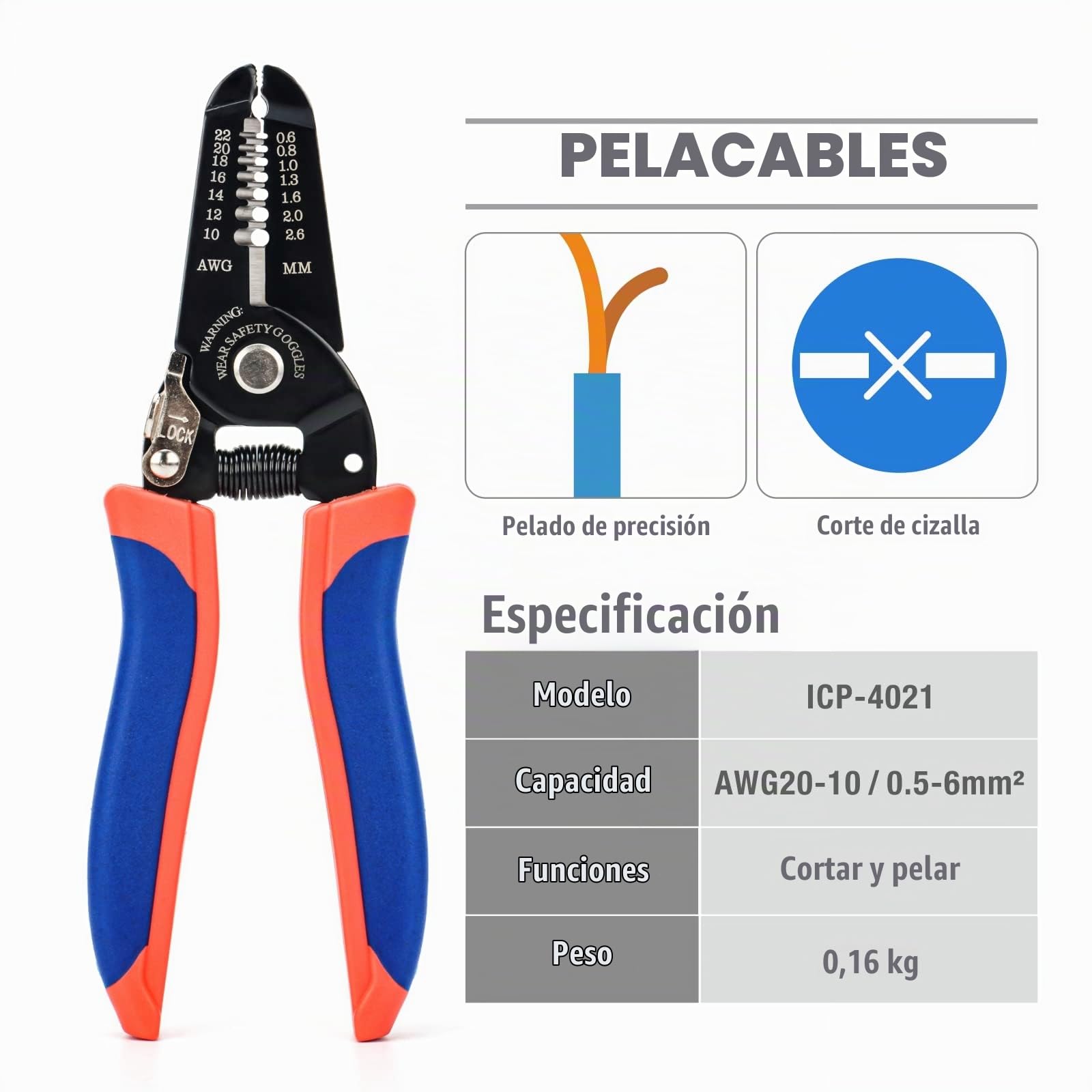 IWISS IWS-30J Kit d'outils à sertir Bornes pour différents types avec 5 ensembles avec découpe Avec coupe-fil et coupe-câble 10-35mm²