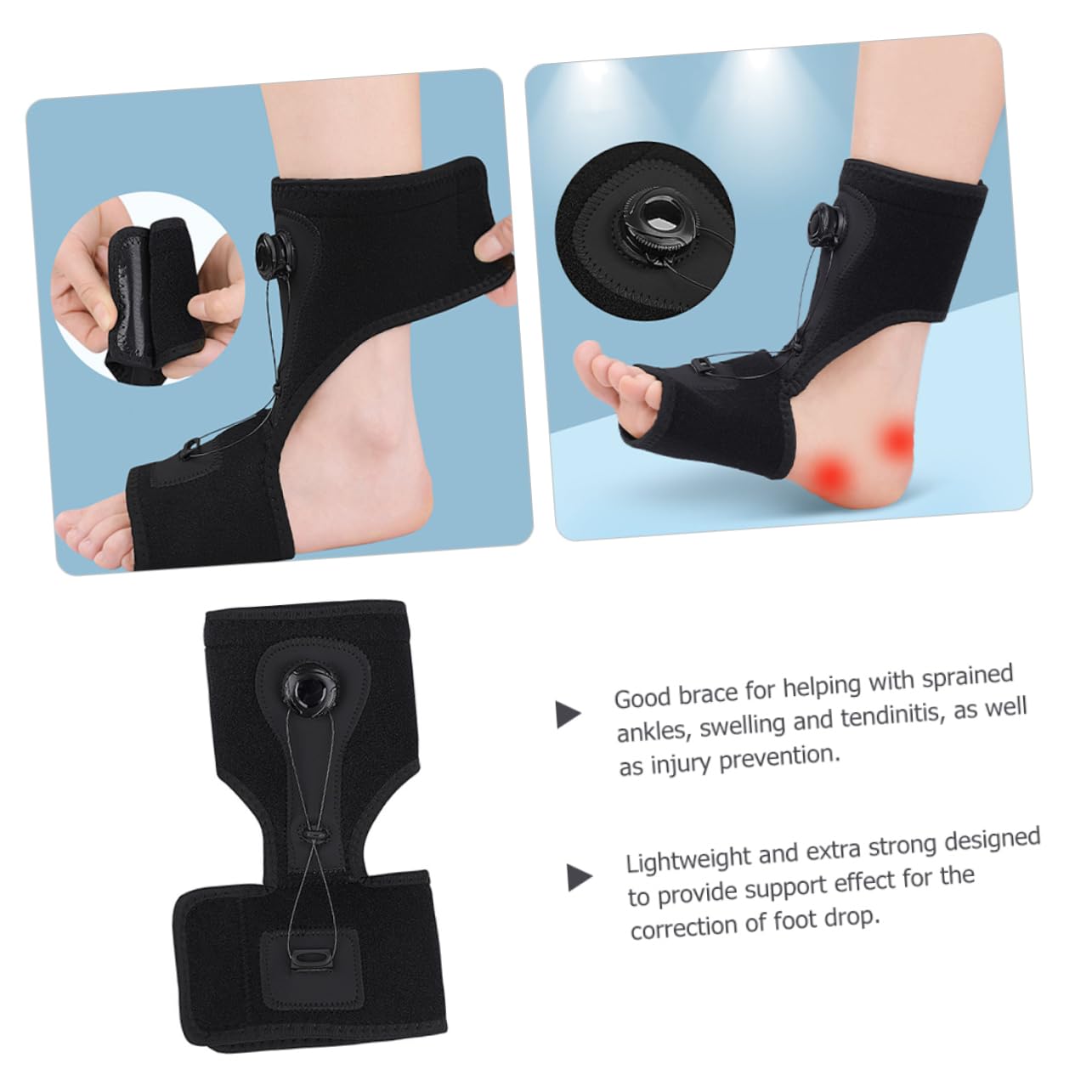 NAMOARLY Nkle Support Brace Foot Brace Splint for Plantar Men Women Ankle Protector Breathable Comfortable Foot Splint