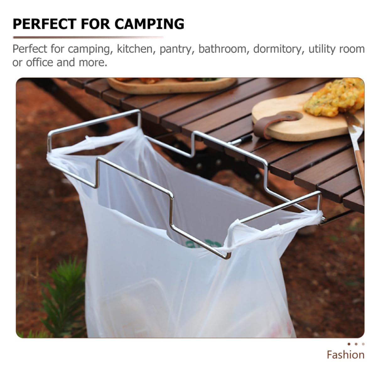 Toddmomy Camping Trash Bag Holder Collapsible Bracket for Garbage Bags Space Saving Outdoor Rack for Picnic and Rv Use Lightweight and Easy to Install