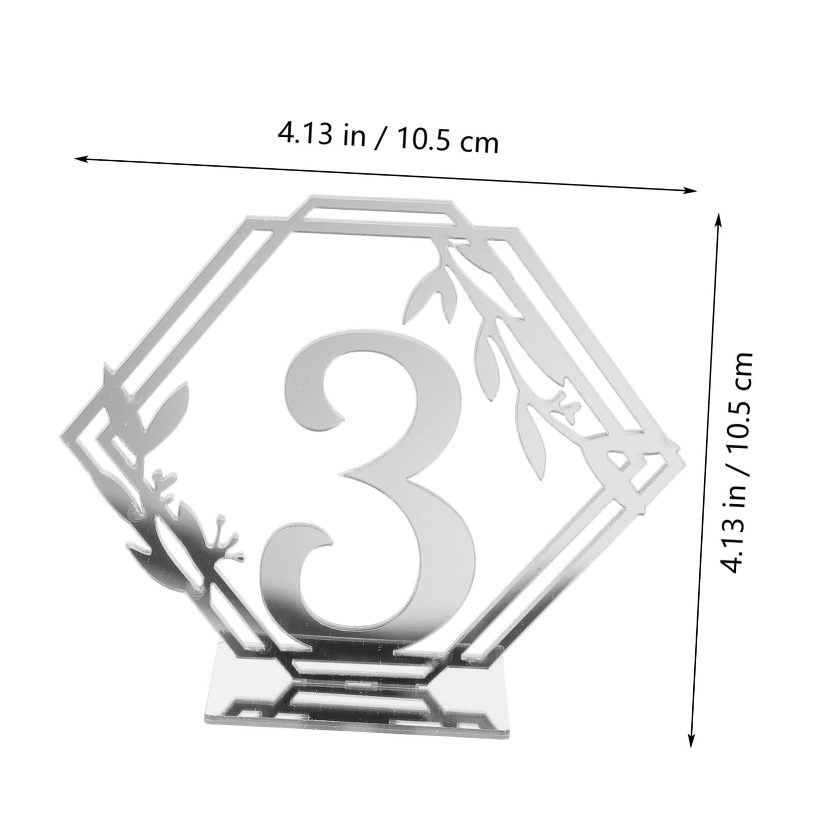 SOLUSTRE 10pcs Reserved Table Signs Hexagonal Number for Weddings Events and Restaurants Stylish and Reusable Seating Table Accessories