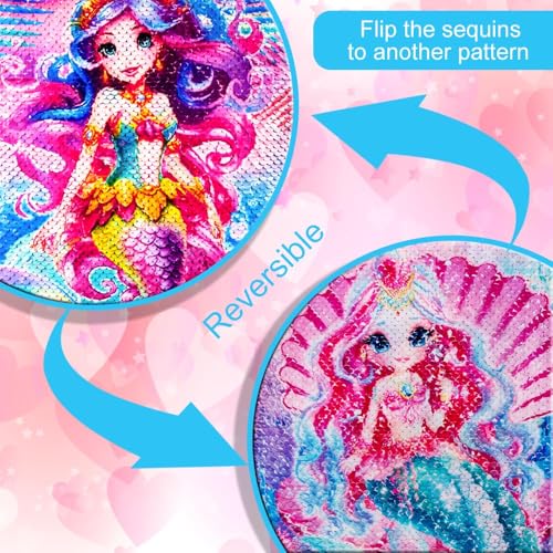Image of CCJPX Kids Suitcases for Girls, Cute Mermaid luggage Rolling with Wheels, kids carry on luggage for Children Toddler Elementary(Pink)