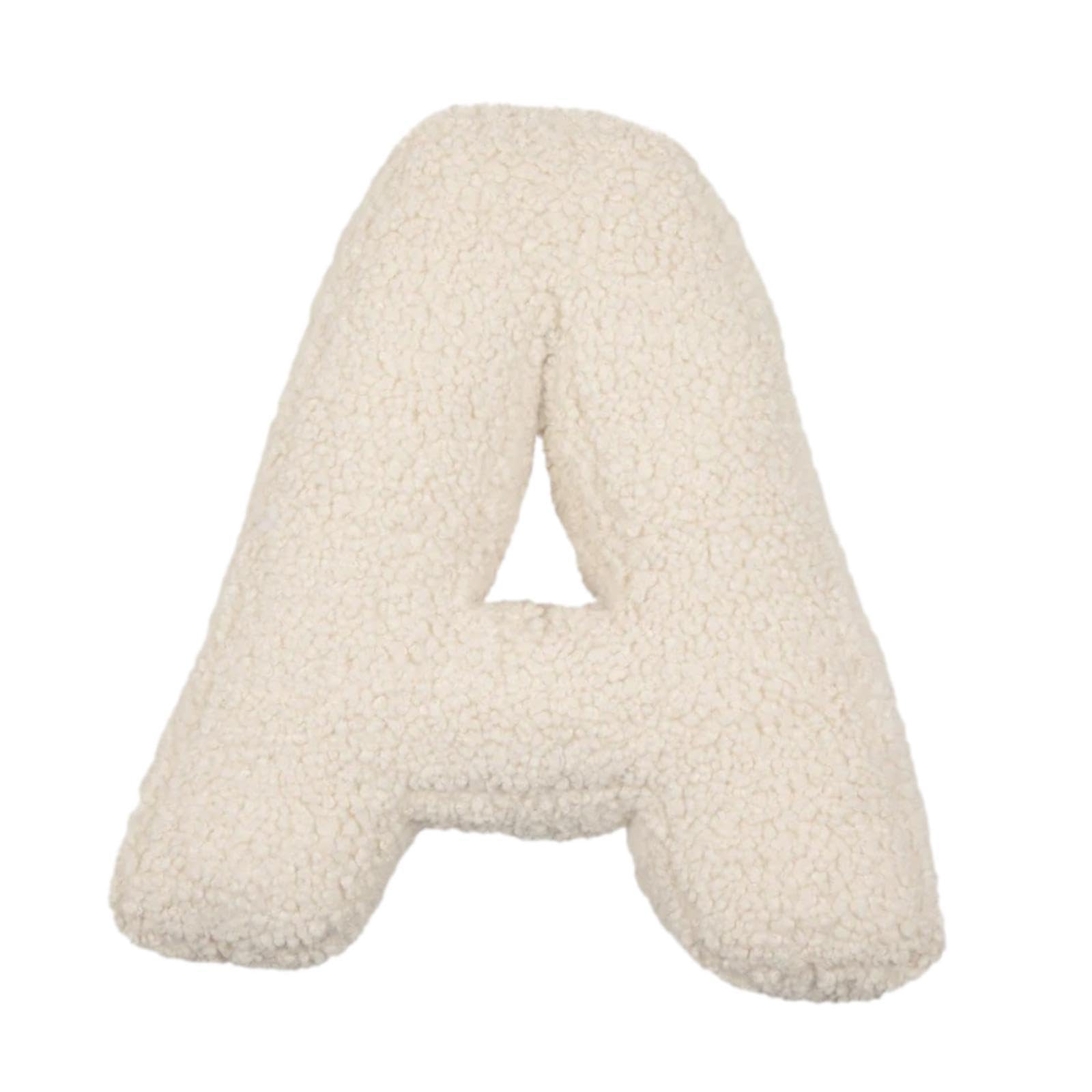 Milageto Cuscino di Peluche a Forma di Lettera, Regalo di Compleanno, Cuscino Decorativo da abbracciare, per Divano e Letto, a