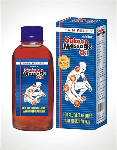 Blue Sukoon Aceite de masaje para dolor articular y muscular, 3.4 fl oz, 3.38 onzas líquidas