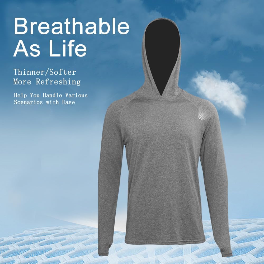 Men's 4 Pack Thumbhole Hoodies - Thermal Workout Set for Gym & Running | Cold Weather Pullover with Quick-Dry Tech - Image 4