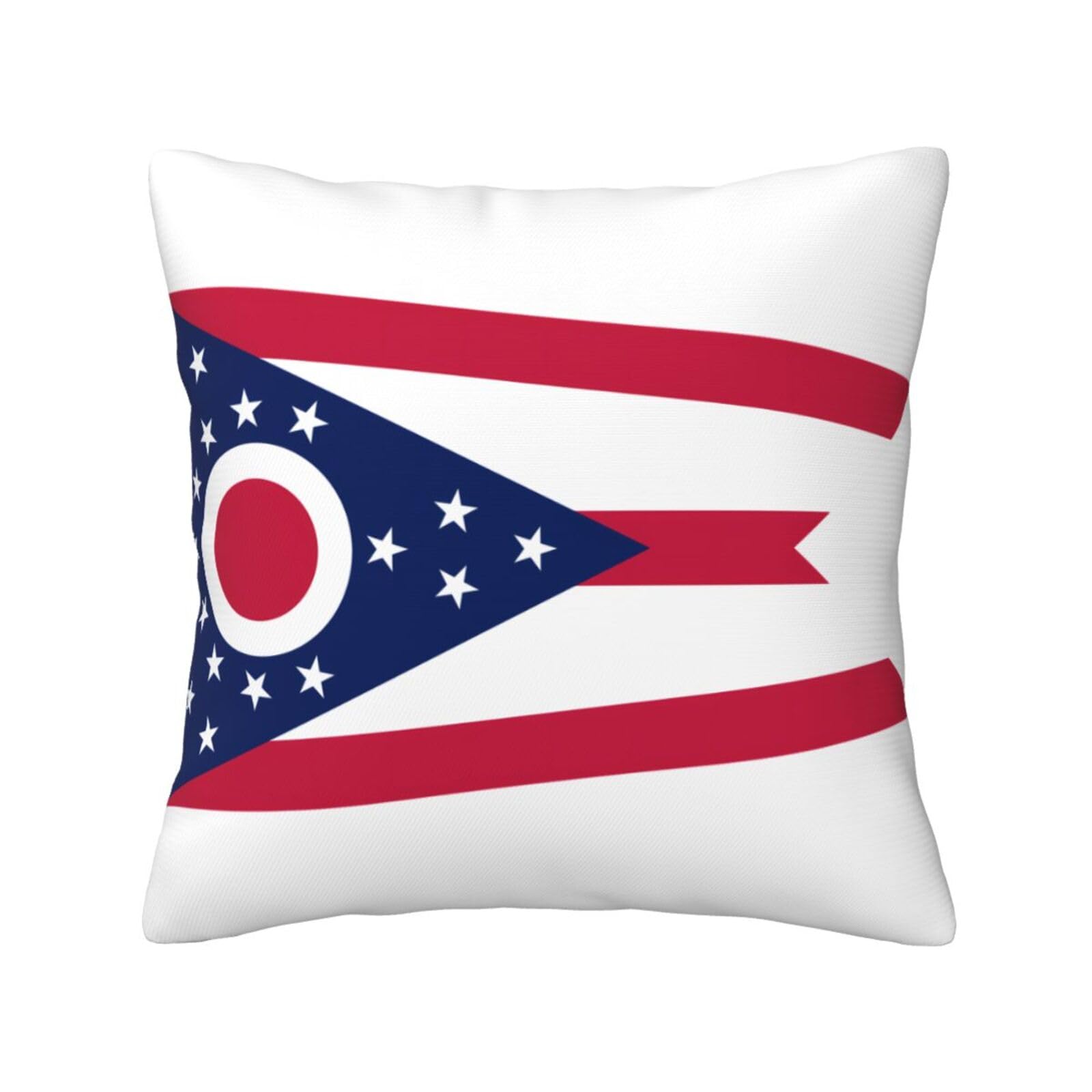 SXZVVBN Ohio State FlagDecorative Square Sofa Cushion Covers
