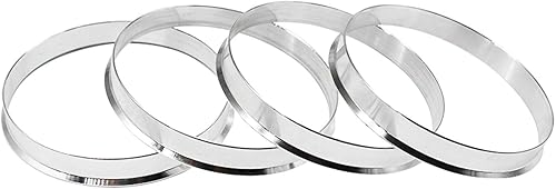 Miniatura 3 de DCVAMOUS Anillos centrados en cubo de aluminio de aleación de 74.1 a 64.1, juego de 4 anillos de espiga de rendimiento para cubo de vehículo de