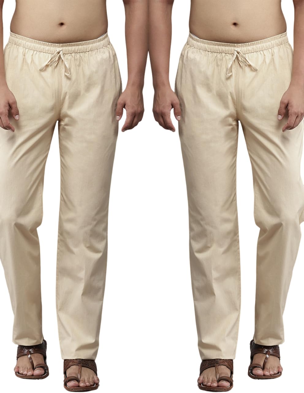 see designs Men Biege Solid Pure Cotton Men's Pyjama (Pack of 2)_SDCBPJ162M-picture-19