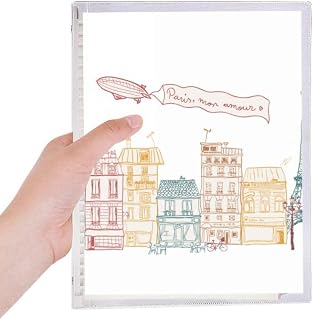 Caderno de desenho Paris Airship France Mark Line, folha solta Diário Recarregável Diário Papelaria