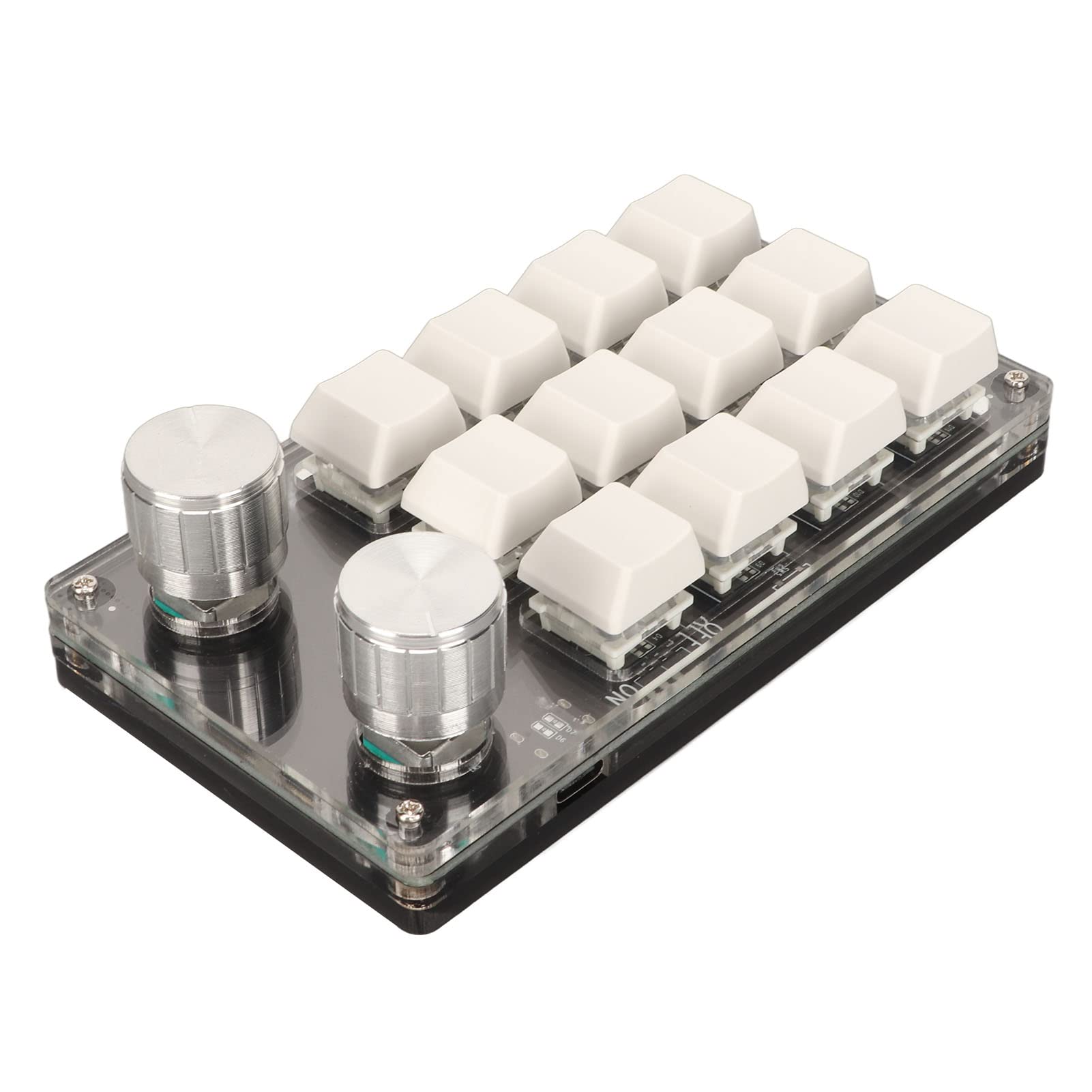 UBERSWEET® Rengu One Handed Keypad, Wired Connection Plug and Play 12 Key Mini Keypad Blue Switch for PC (White)-picture-23