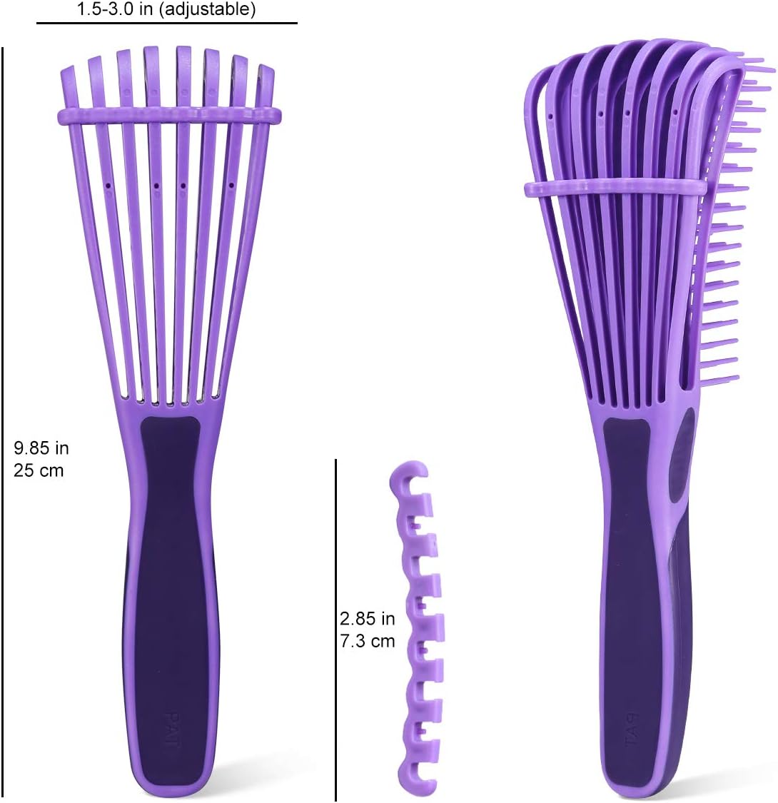 BESTOOL Detangle Hair Brush, Detangling Brush for Black Natural Hair Curly Afro 3/4abc Texture - Image 4