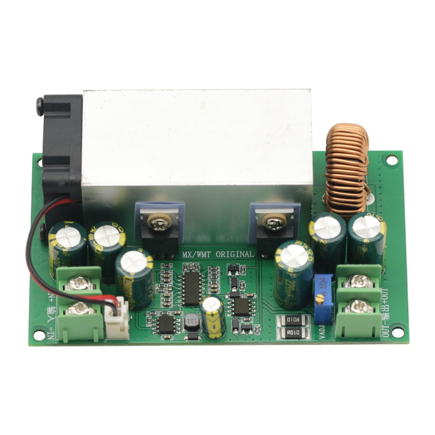 DC-DC 600W 25A Step Down Alimentatore w/Fan Buck Modulo Convertitore di Tensione Regolabile 12-75V a 2.5-50V per Arduino Board Module