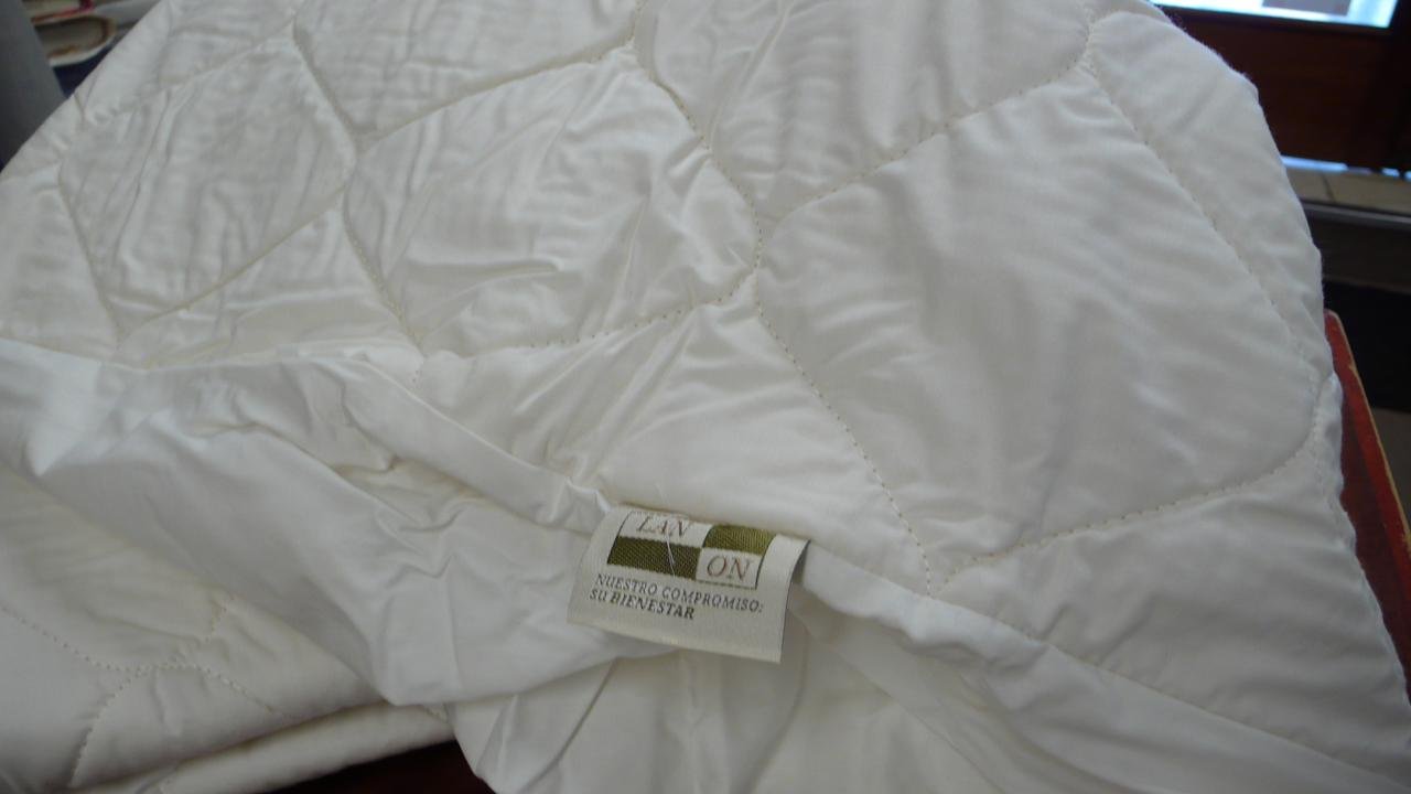 CUBRECOLCHON DE Lana Y Algodon Sistema DE Descanso Tradicional Bienestar del SUEÑO (Lana 500 GR, Cama 150 X 190 CM)