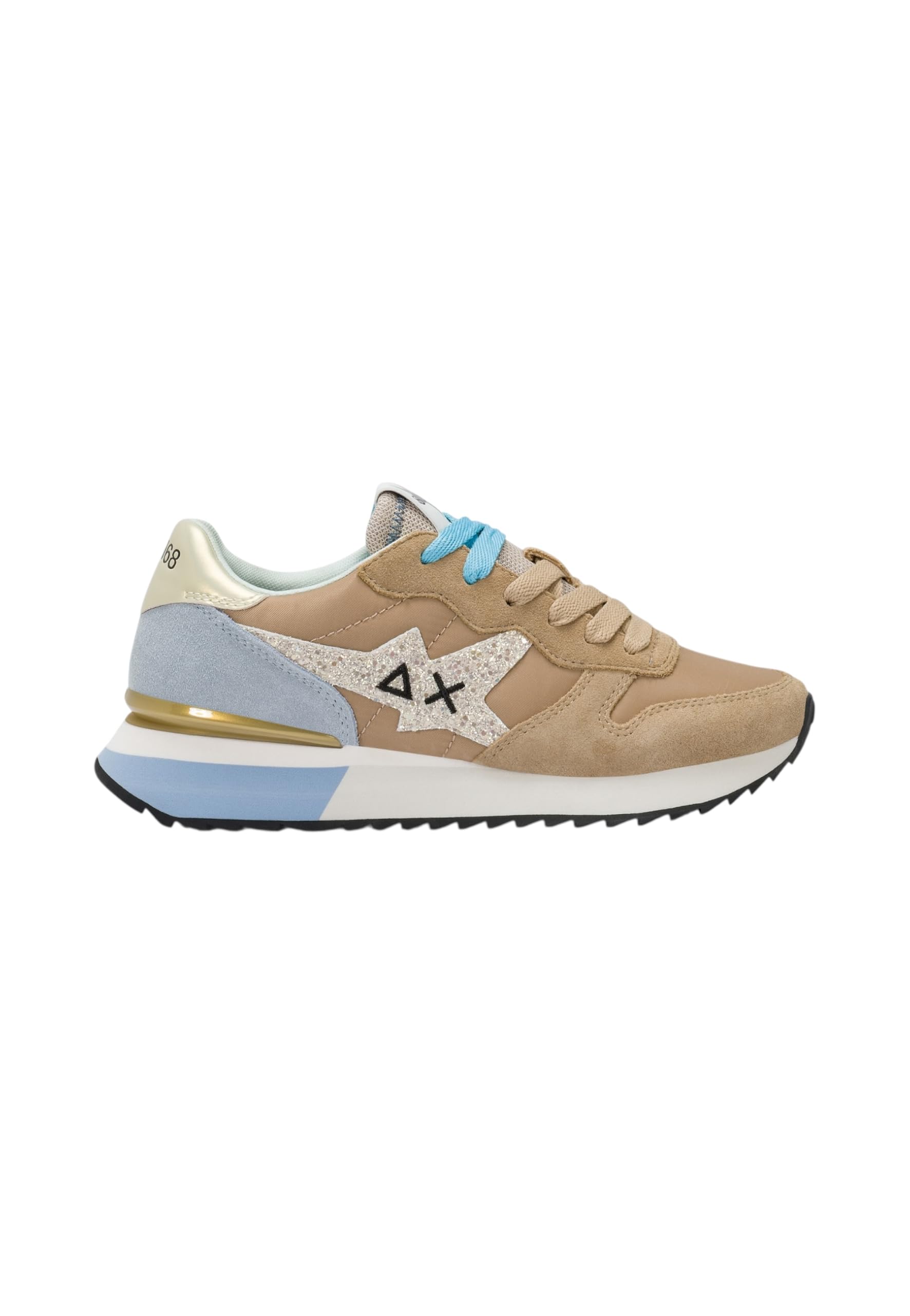 SUN68 Donna Sneakers Basse Z36214 Pelle Beige 41