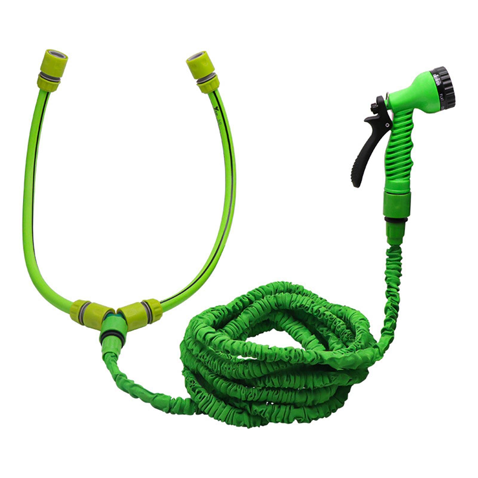 Rubeyul Garden Waterhose, Outdoor Tap Hose Temperature Mixer, Lightweight No-Kink Flexible Water Hose, Automatic Expandable Water Hose for Muddy Dog Shower, Car Wash, Floor Wash