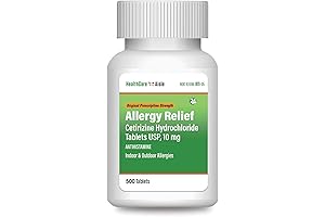 HealthCareAisle Allergy Relief: Cetirizine Hydrochloride Tablets - 24-Hour Relief