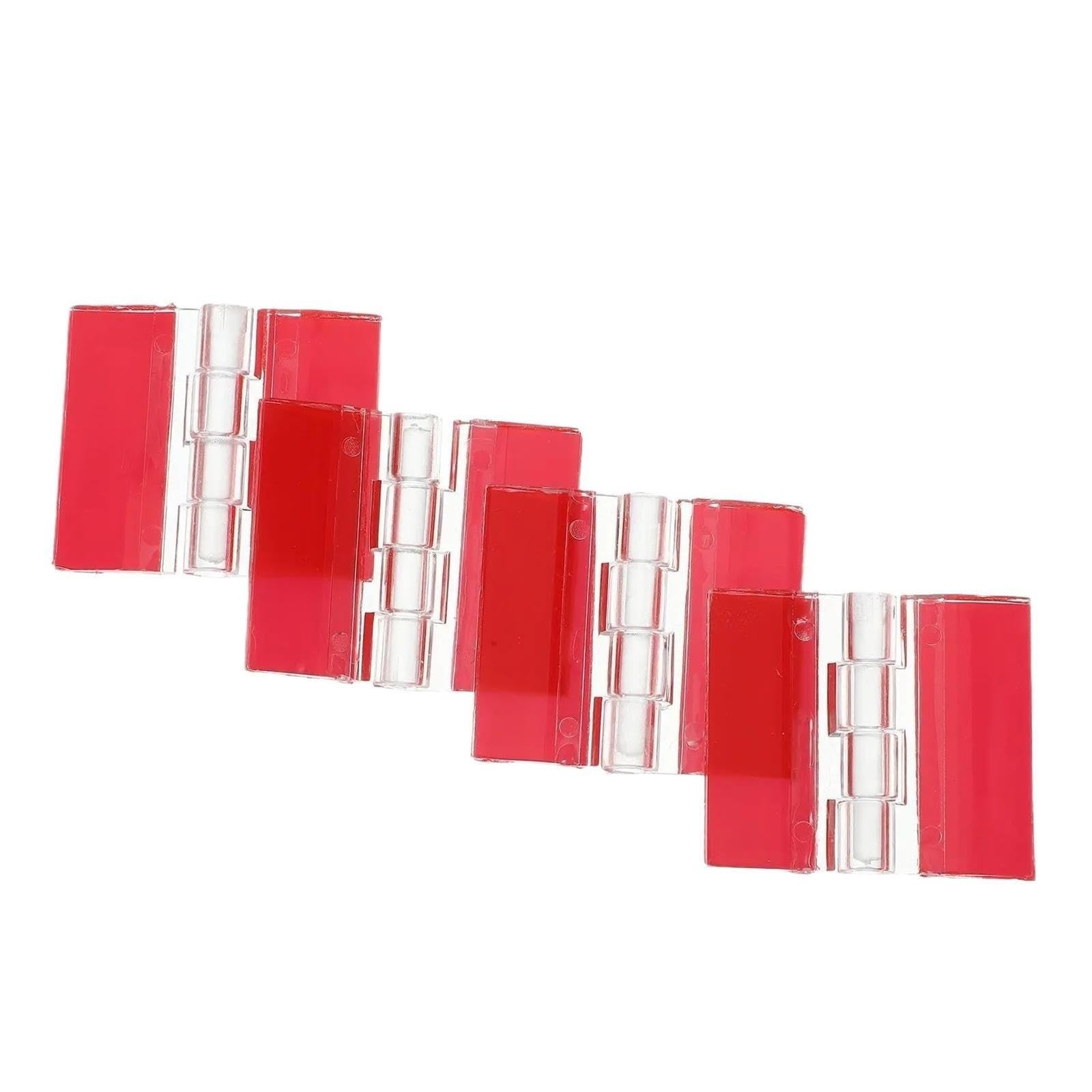 Bisagra de puerta reversible con cierre automático Bisagra Autoadhesiva Transparente Multifuncional De 4 Piezas(3.5X3X0.5CM)