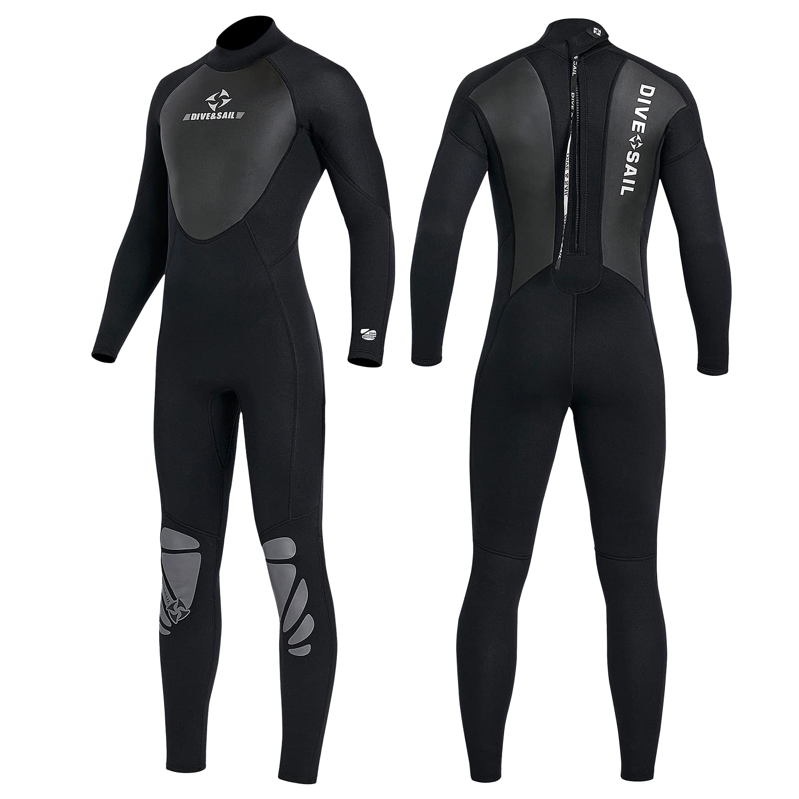 Joysummer 3mm Combinaison Néoprène Homme Femme Jeune - Surf Plongée UV UPF50+ Manches Longues