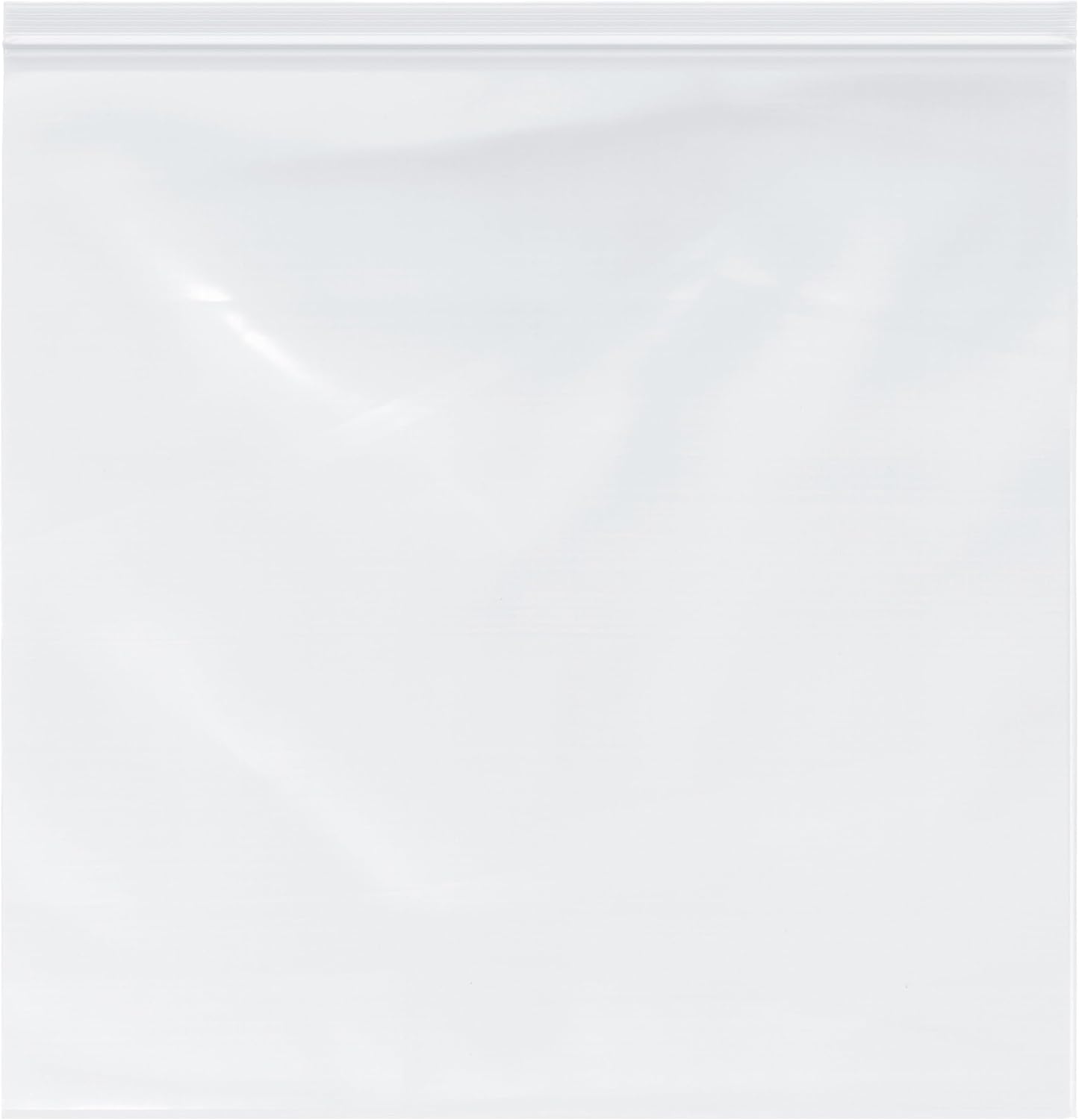Plymor 20 x 20 (Pack of 200), 4 Mil Heavy Duty Zipper Reclosable Plastic Bags
