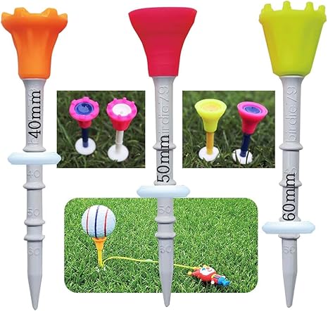 Review BIRDIE79 Premium Big Head(Silicone) Golf Tees 3-1/4 | Adjustable 40,50,60mm | Easy Tee Up | Tee Off with Greater Consistency | Excellent Durability | Golf Tee Hanger | 1Pack(9ea Tees + 2ea Figures). Review BIRDIE79 Premium Big Head(Silicone) Golf Tees 3-1/4 | Adjustable 40,50,60mm | Easy Tee Up | Tee Off with Greater Consistency | Excellent Durability | Golf Tee Hanger | 1Pack(9ea Tees + 2ea Figures).