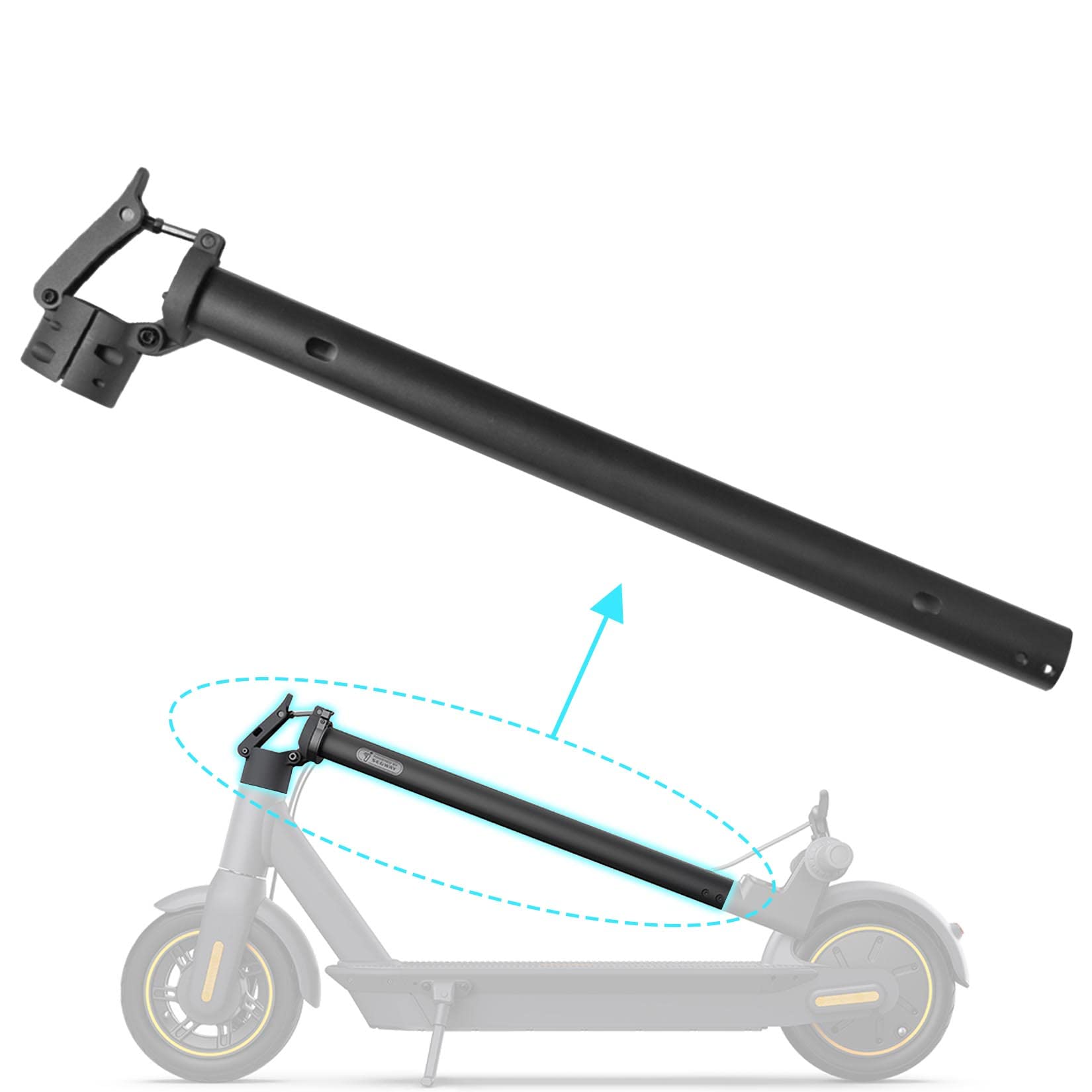 Scooter pieghevole Palo Raccordi Valutazioni per Segway Ninebot Max G30 Scooter Elettrico, Front Folding Pole Kit Ricambi Ricambi Ricambi