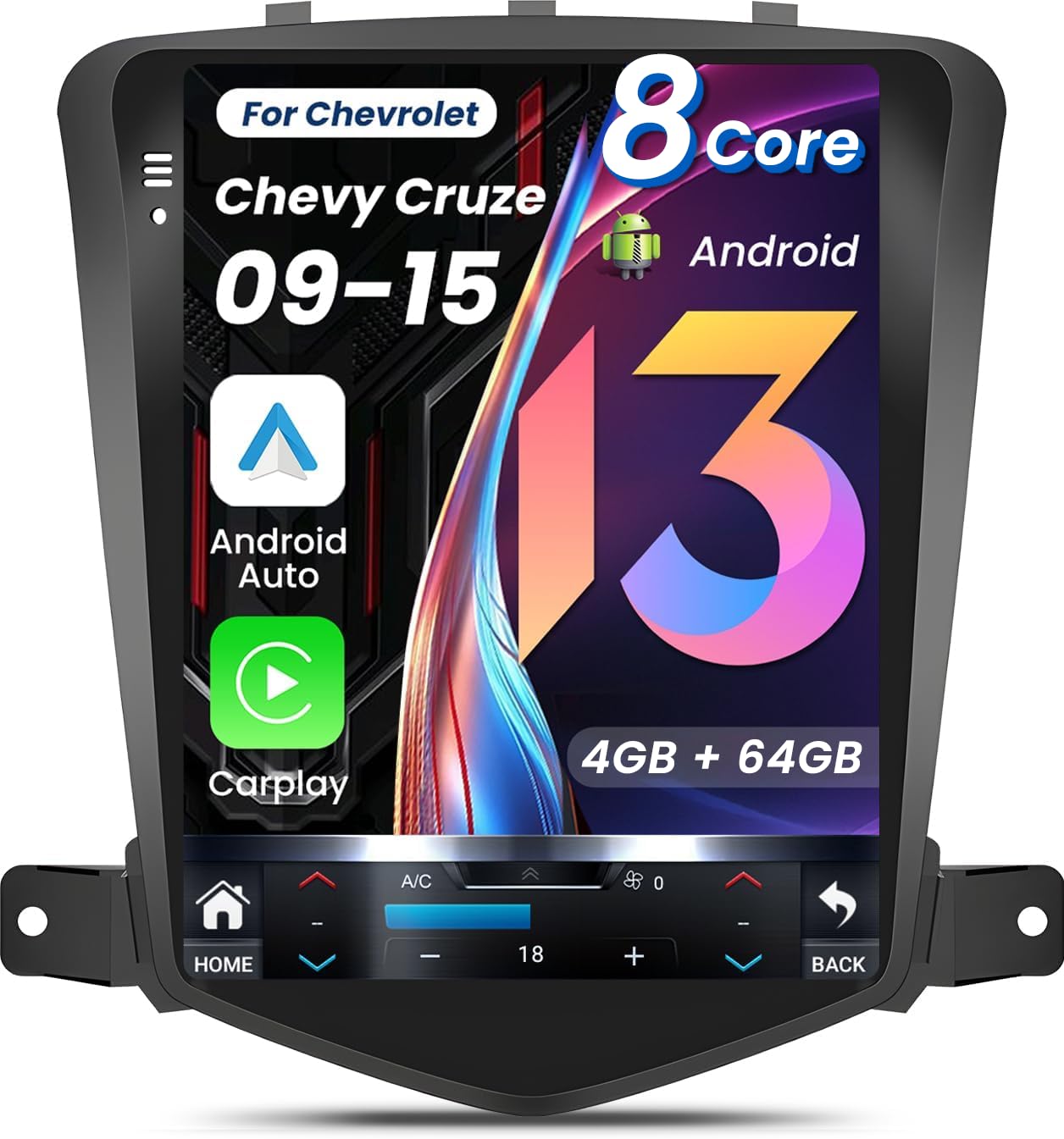 8Core 4GRAM 64ROM 5G WiFi Car Radio for Chevrolet Chevy Cruze 2009-2015 10.4inch Octa core Tesla Style Stereo IPS Touch Screen Wireless CarPlay Andriod Auto GPS FM SWC Camera Online upgrade OTA system-image-17