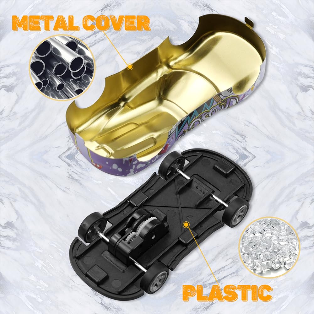 Phlognfy Metall Spielzeugautos Set - 4 Offroad Autos Mit Rückziehfunktion Für Kinder