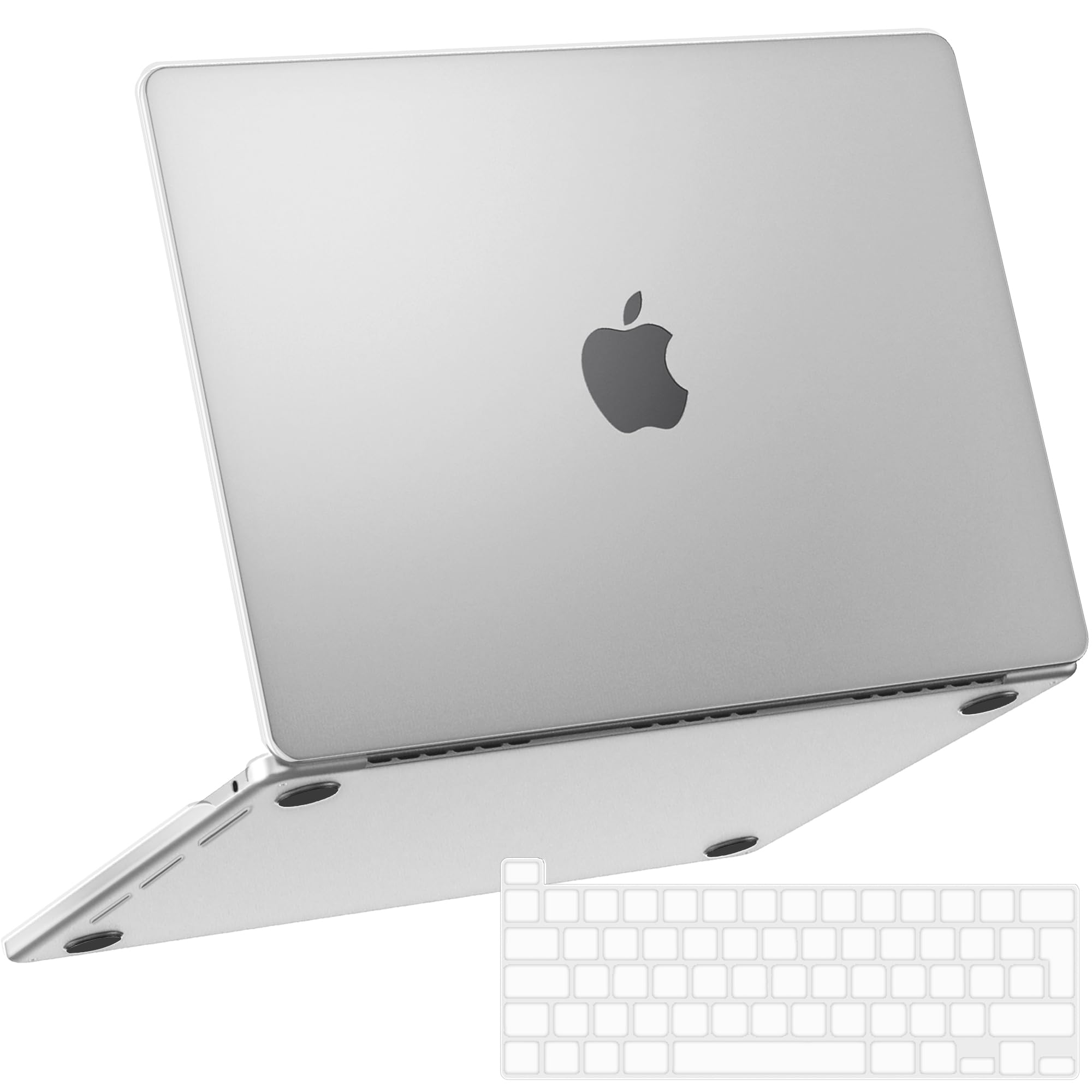 NPUOLS Custodia Protettiva per MacBook Pro 13 Pollici Cover M2 M1 2023-2020 Modello A2338 A2289 A2251,Come il Colore Originale,Ultra Sottile Cover Rigide e EU Tastiera Cover,Matte Trasparente