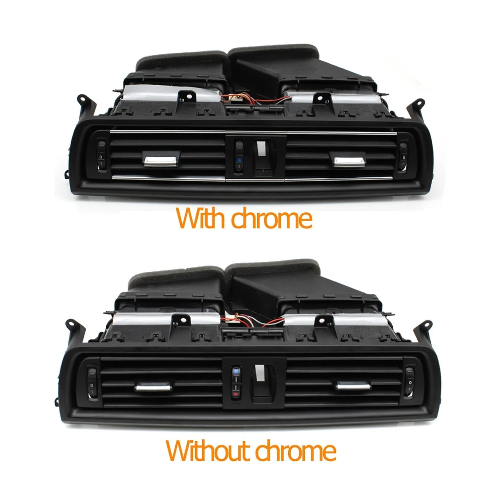 Per BMW Serie 5 Per F10 Per F11 523 525 528 530 64229209136 Griglia Sfiato Condizionatore D'aria Centrale Anteriore Gruppo Uscita Presa D'aria Condizionata Auto(With Chrome)