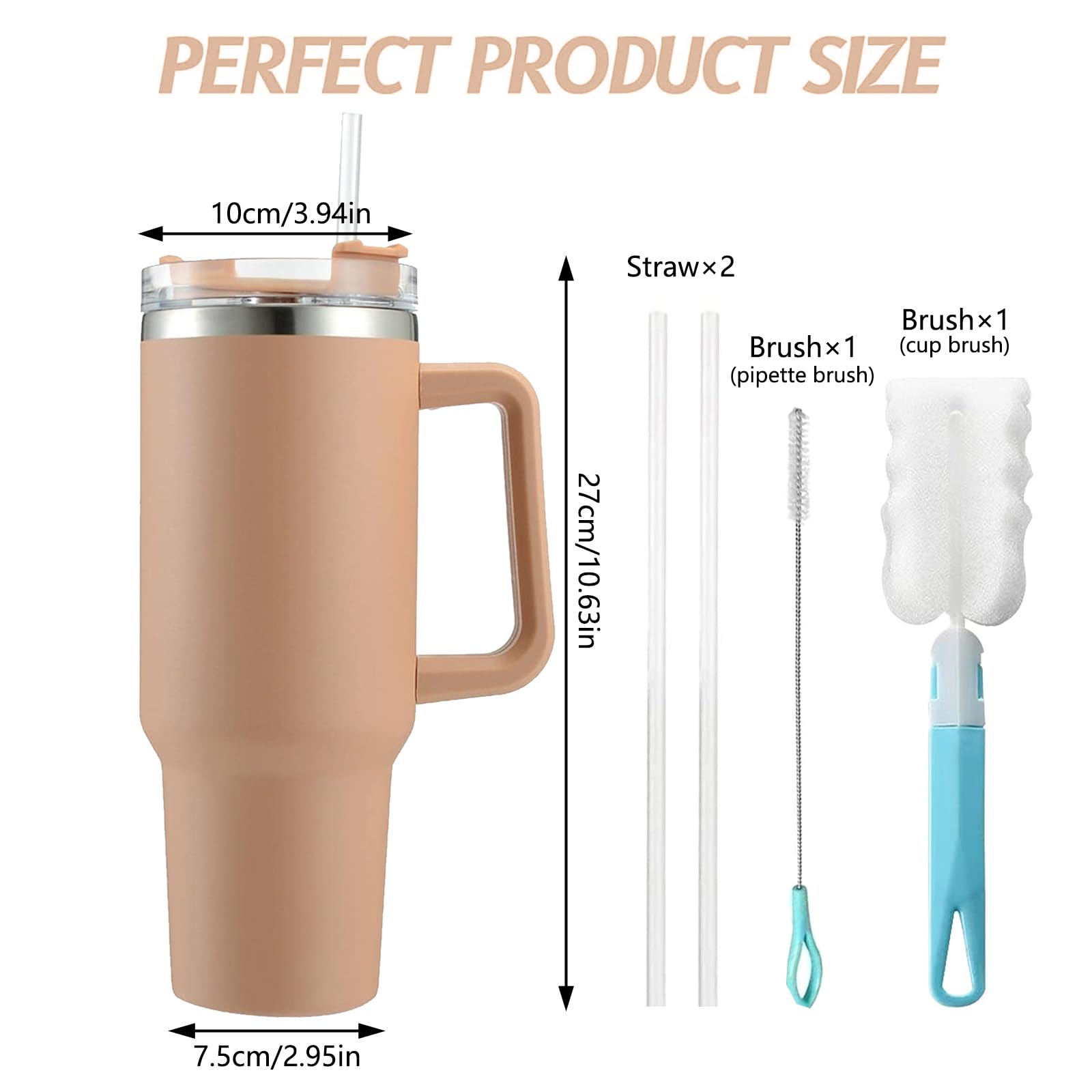 Tazza Da Viaggio Torsadable 300 Ml Con Cannuccia – Bicchiere Termico Anti-perdite In Silicone Alimentare – Tazza Portatile Per Caffè, Tè E Acqua Per Studenti E Adulti - 5