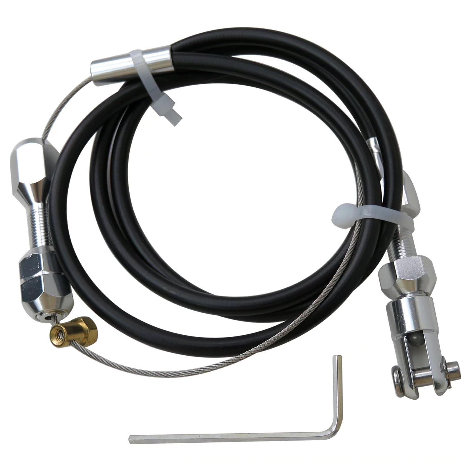 36" Universal Stainless Steel Throttle Cable For Chevy LS1 4.8L 5.3L 5.7L 6.0L 1 thumbnail image