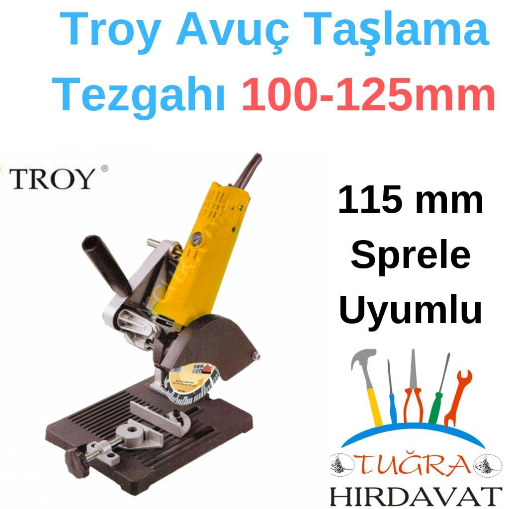 Troy T 90008 Avuç Taşlama Sehpası, 125 Mm