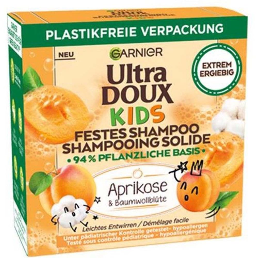 Garnier - Wyjątkowo miękki szampon dla dzieci - Morela i bawełniany kwiat