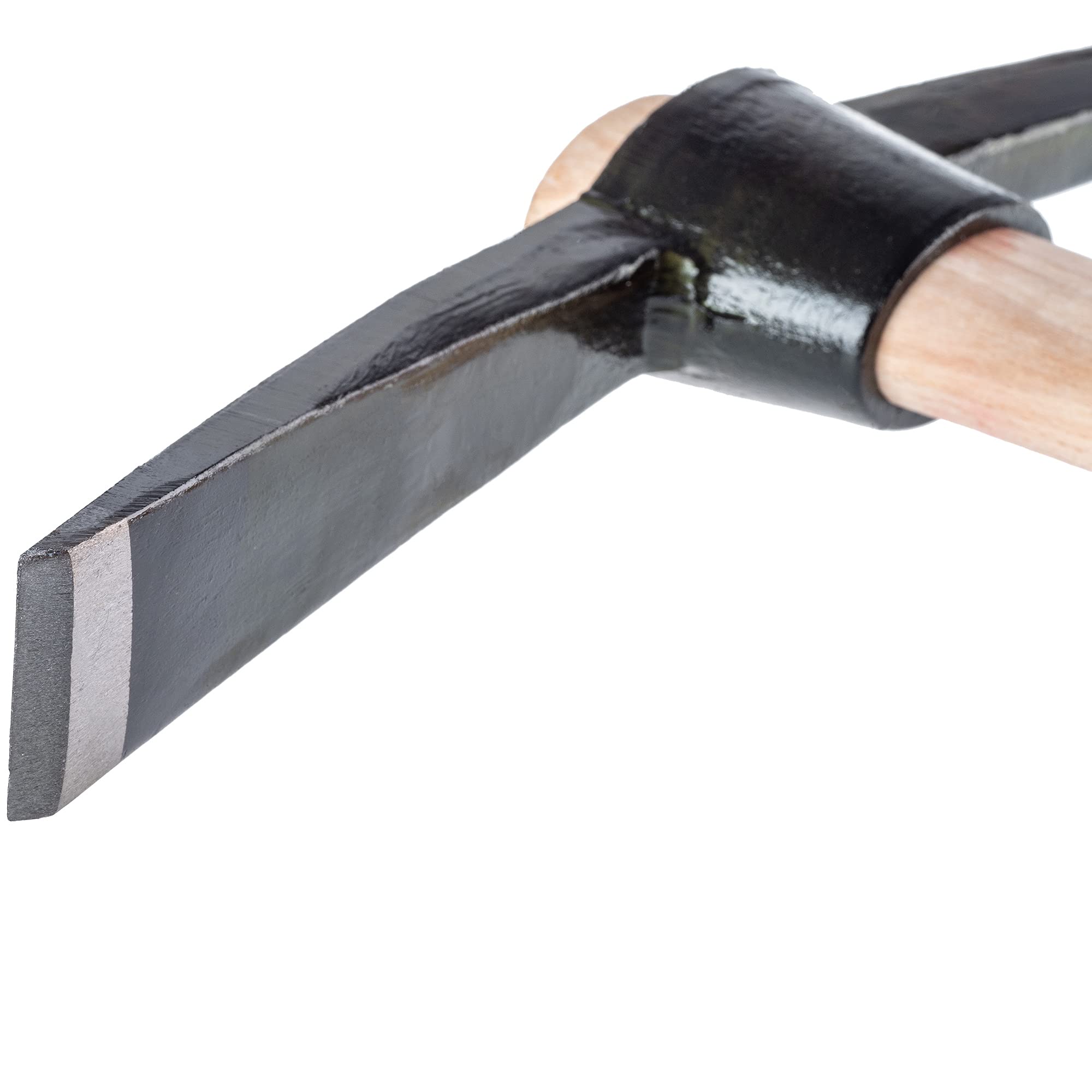 KADAX Pioche pointue en acier résistant 2,5 kg double tête 90 cm