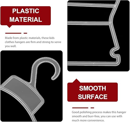 Miniatura 5 de CAXUSD Percha de traje para niños, perchas de plástico para bebé, perchas para niños, perchas para recién nacidos, colgador de ropa, soporte para