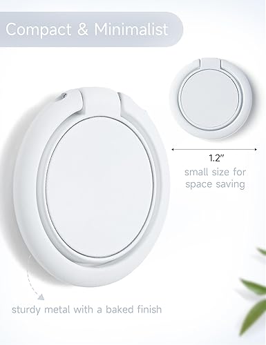 Miniatura 6 de Oaque Soporte para gafas, paquete de 12 con adhesivo, blanco