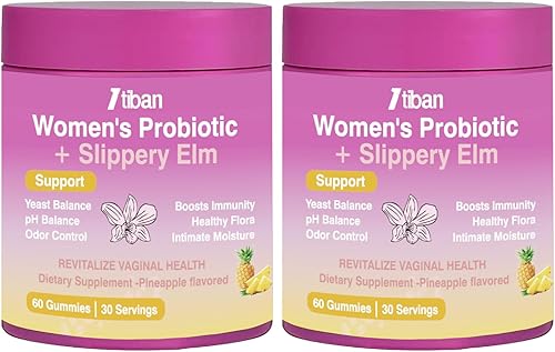 Miniatura 9 de Gomitas de probióticos vaginales femeninos, apoyan el equilibrio del pH y la salud digestiva, olmo resbaladizo para mujeres, sin suagr, veagn, sabor