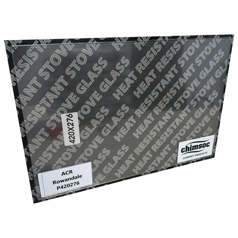 Chimsoc Replacement Stove Glass - ACR Rowandale (420mm x 276mm Rectangular)