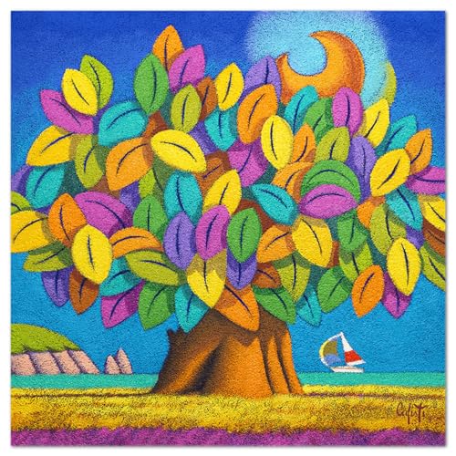 Giallobus - Quadro - Stefano Calisti - Albero della felicità - Vetro acrilico - 70L x 70l cm - Pronto da appendere - Quadri moderni per la casa