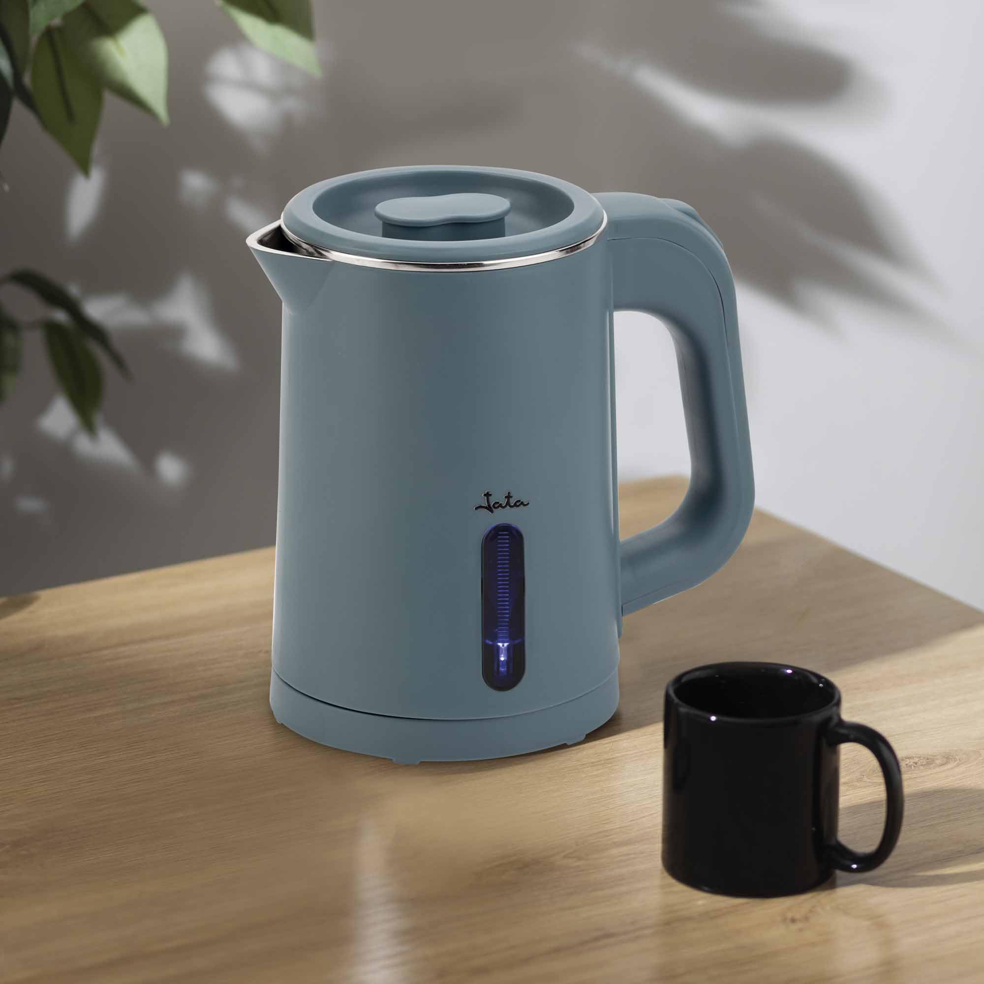 JATA JECL1900 - Espumador de Leche Eléctrico Automático, Calentador de Leche para Espuma Fría y Caliente. Para Café, Cappuccino, Macchiatos, Leche Caliente. 150 ml. 550 W