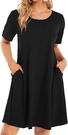 Jersey Knit Dress with Pockets