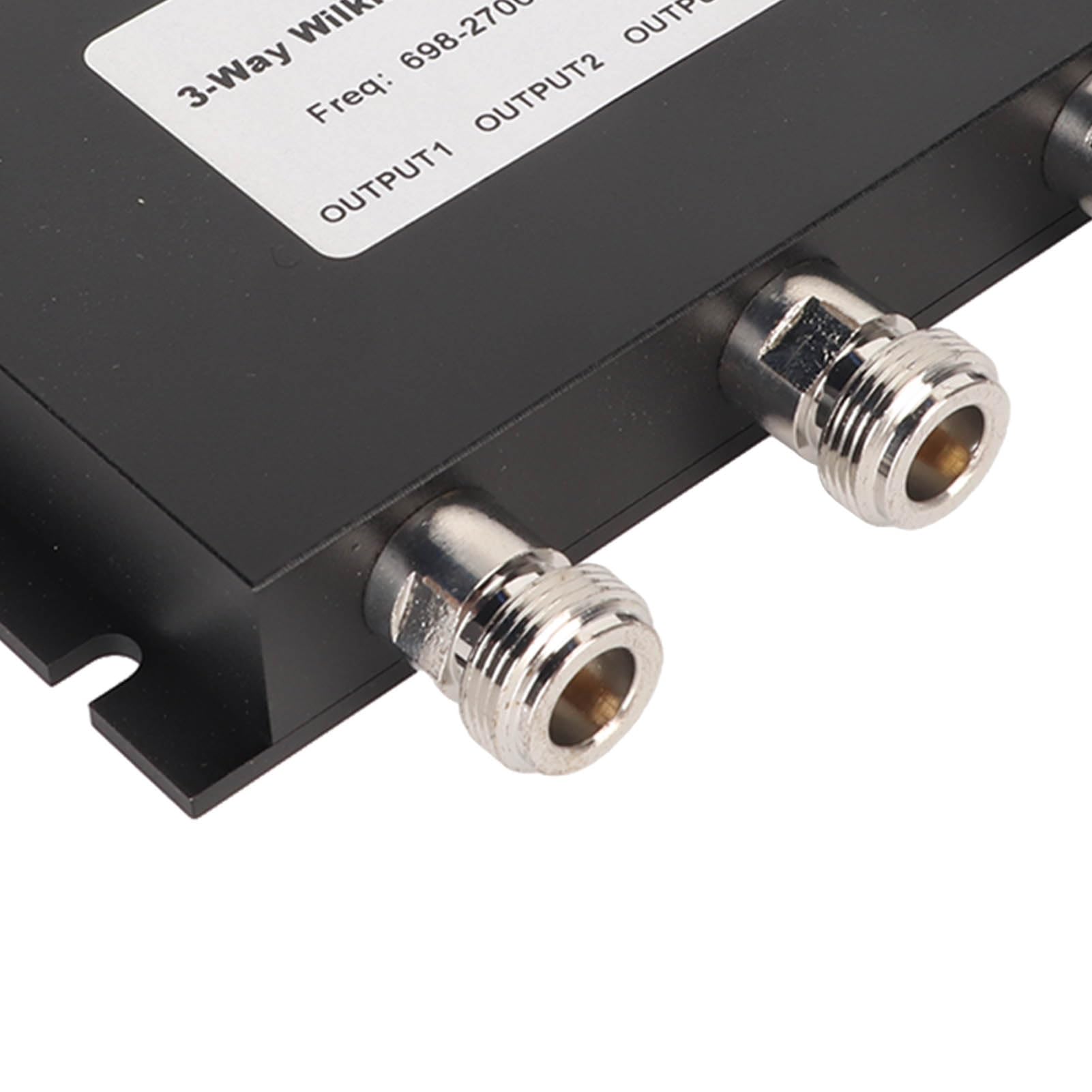 Divisore di Segnale TV a 3 Vie, Divisore di Potenza 698-2700 MHz | Sdoppiatore di potenza a 3 vie, connettori N femmina, 50 W, lega di alluminio, per amplificatore di segnale cellulare